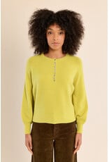 Molly Bracken Molly Bracken - Button Down Sweater (Lime)