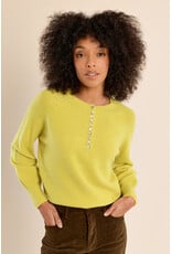 Molly Bracken Molly Bracken - Button Down Sweater (Lime)