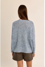Molly Bracken Molly Bracken - V Neck Sweater (Denim Blue)