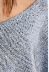 Molly Bracken Molly Bracken - V Neck Sweater (Denim Blue)