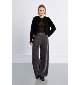 Molly Bracken Molly Bracken - Fluffy Knit Open Cardigan (Black)