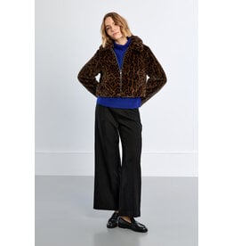 Molly Bracken Molly Bracken - Faux Fur Leopard Jacket