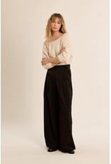 Molly Bracken Molly Bracken - 3/4 Sleeve Sweater with Open Back (Ivory)