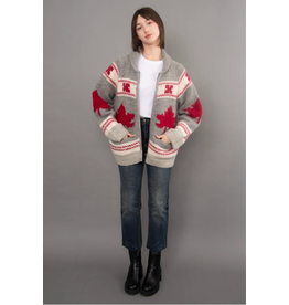 RD Style RD Style - Daria Shawl Collar Zip Up Sweater (Grey)
