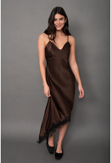 RD Style RD Style - Colette Satin w/ Lace Trim (Chocolate Torte / Black)