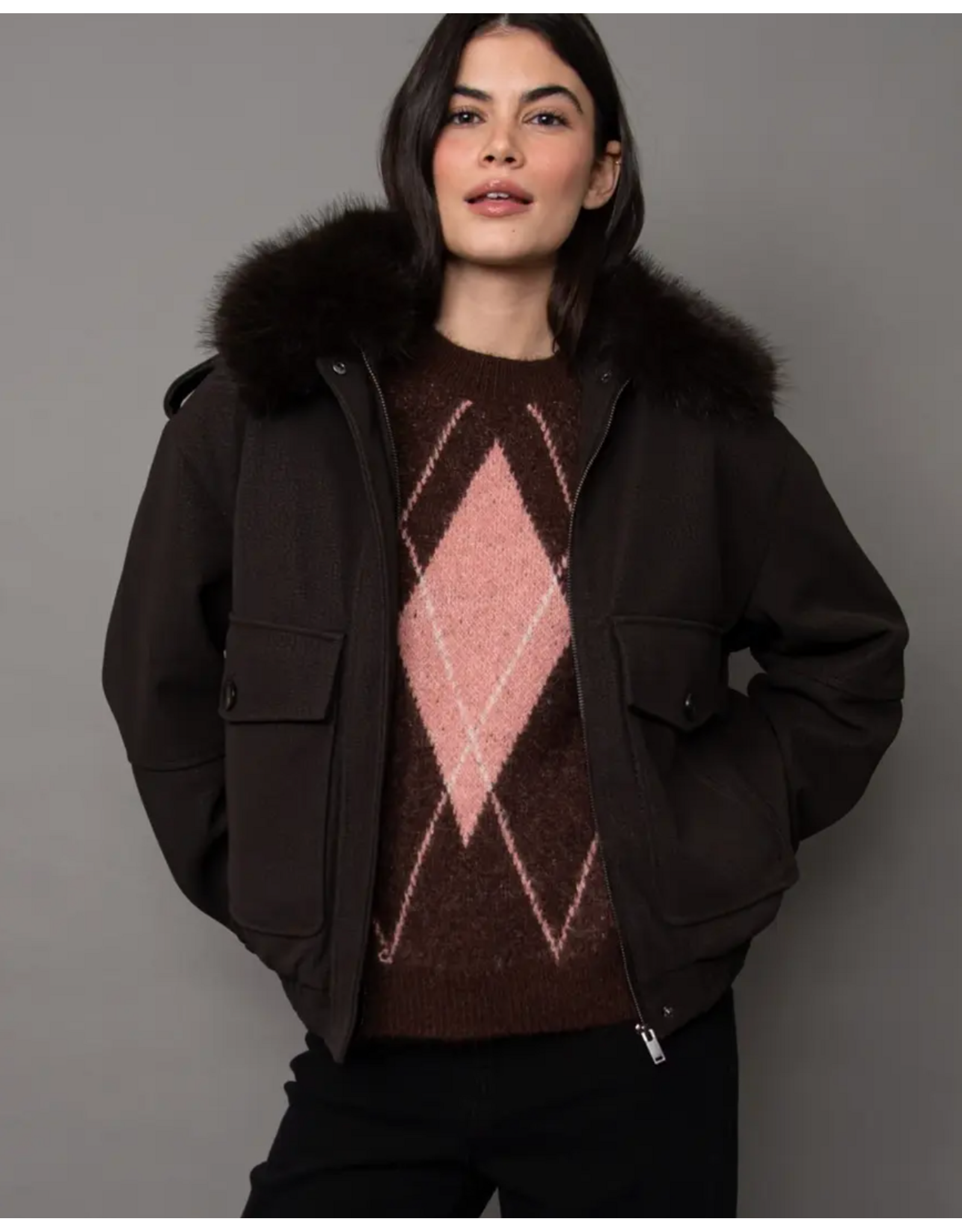 RD Style RD Style - Mikaya Faux Leather Jacket (Brown)
