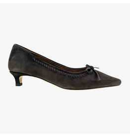 Ateliers Ateliers - Bice Suede Kitten Heel Pump (Coffee)