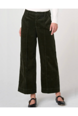 Liverpool Liverpool - Mid-Rise Crop Wide Leg w/ Pintuck (Hunter Green)