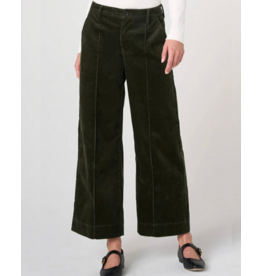 Liverpool Liverpool - Mid-Rise Crop Wide Leg w/ Pintuck (Hunter Green)
