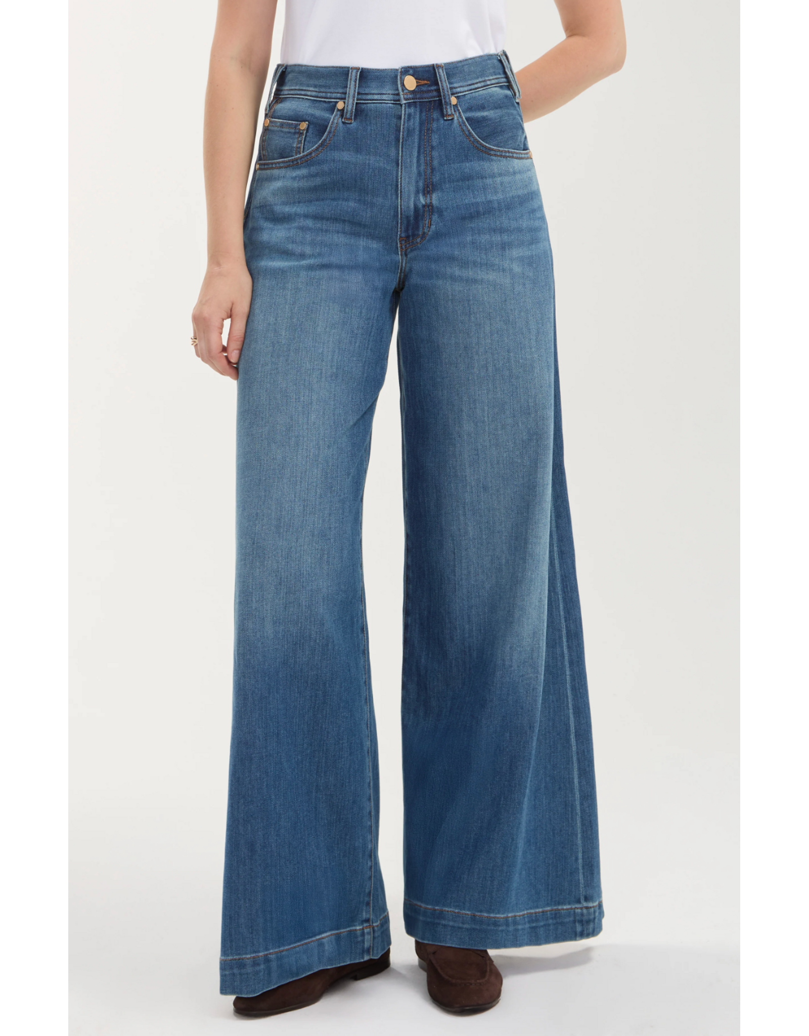 Liverpool Liverpool - Kit Relaxed Wide Leg Jean (Autumn Fade)