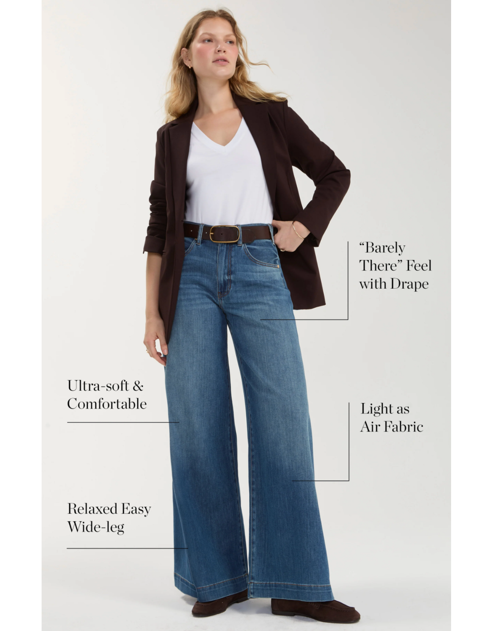 Liverpool Liverpool - Kit Relaxed Wide Leg Jean (Autumn Fade)