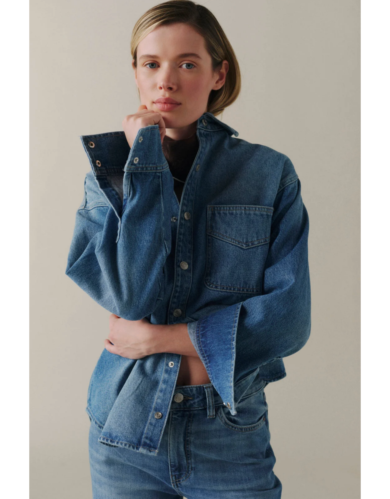 WARP + WEFT WARP + WEFT - Chi Town Denim Jacket (Pretty Please)
