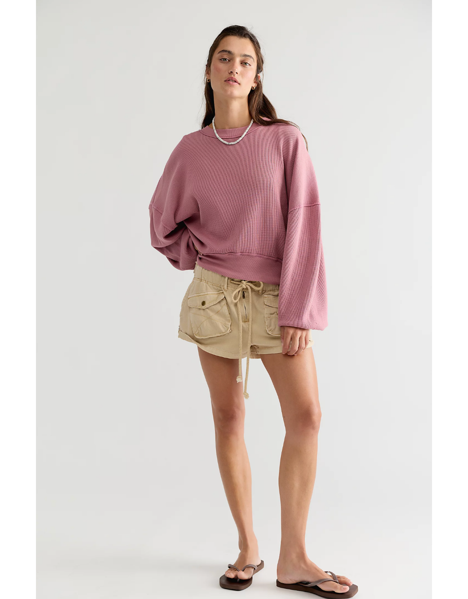 Free people Free People - Free People Skyline Thermal (Rose Raisin)