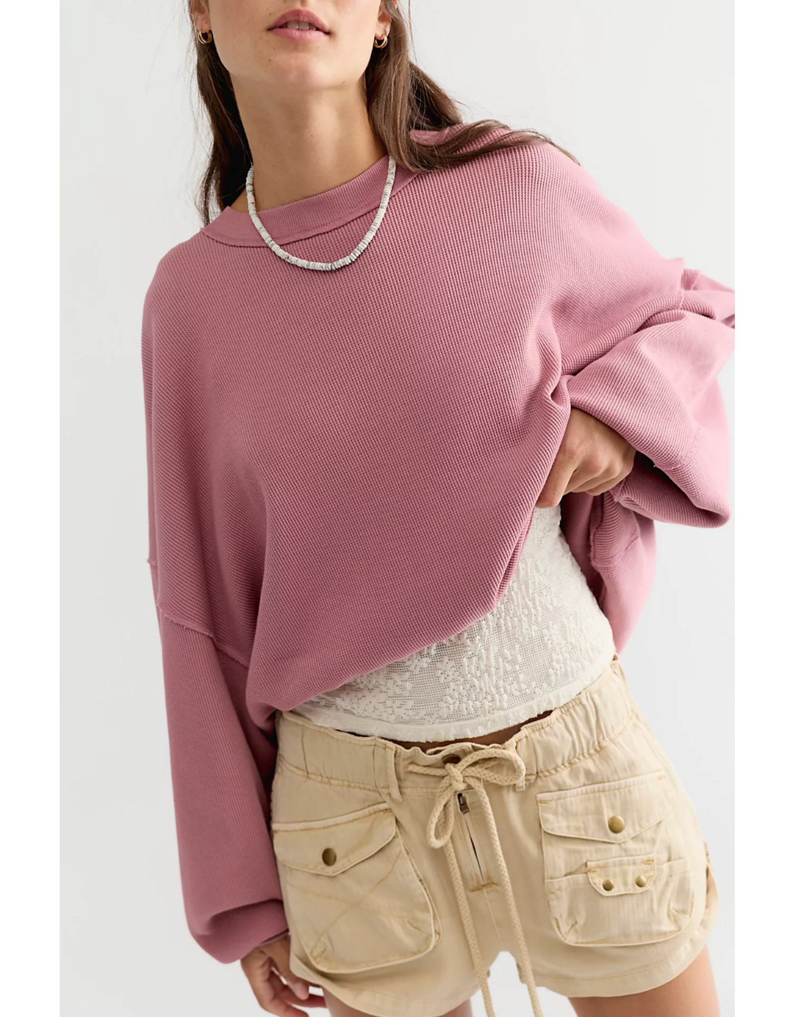 Free people Free People - Free People Skyline Thermal (Rose Raisin)