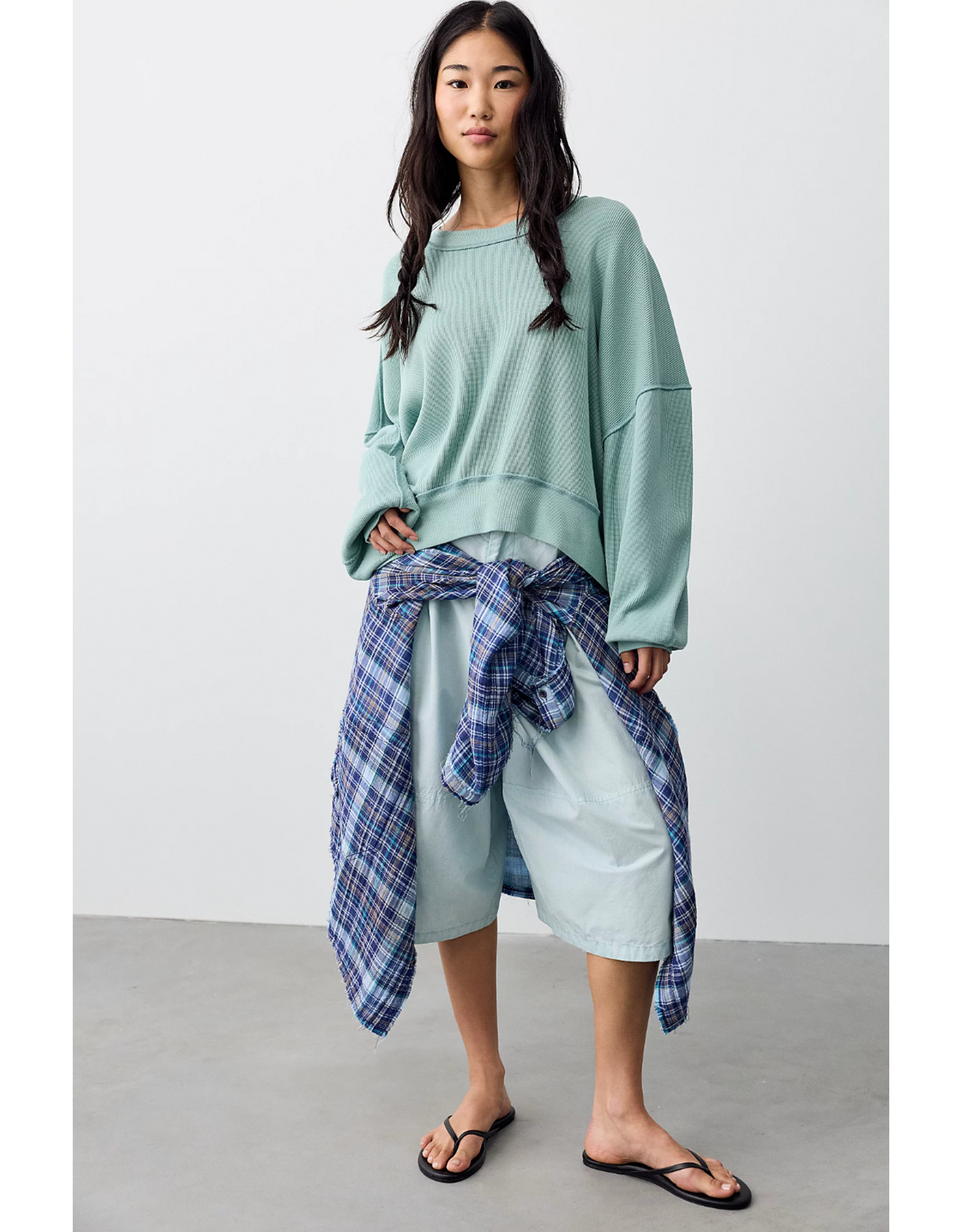 Free people Free People - Free People Skyline Thermal (Aqua)