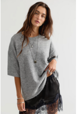 Free people Free People -  Margot SoftSpun Sweater Tee (Heather Grey)