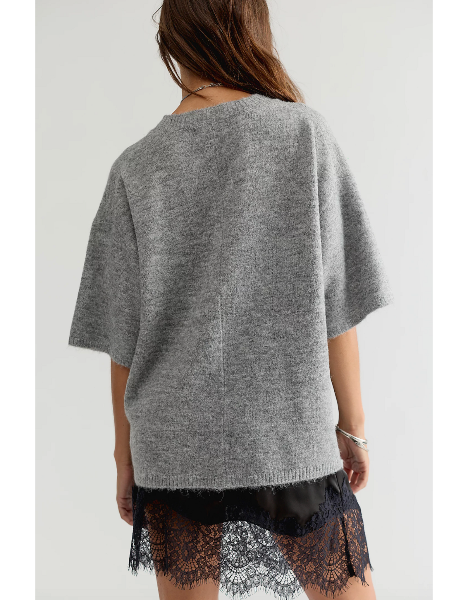 Free people Free People -  Margot SoftSpun Sweater Tee (Heather Grey)