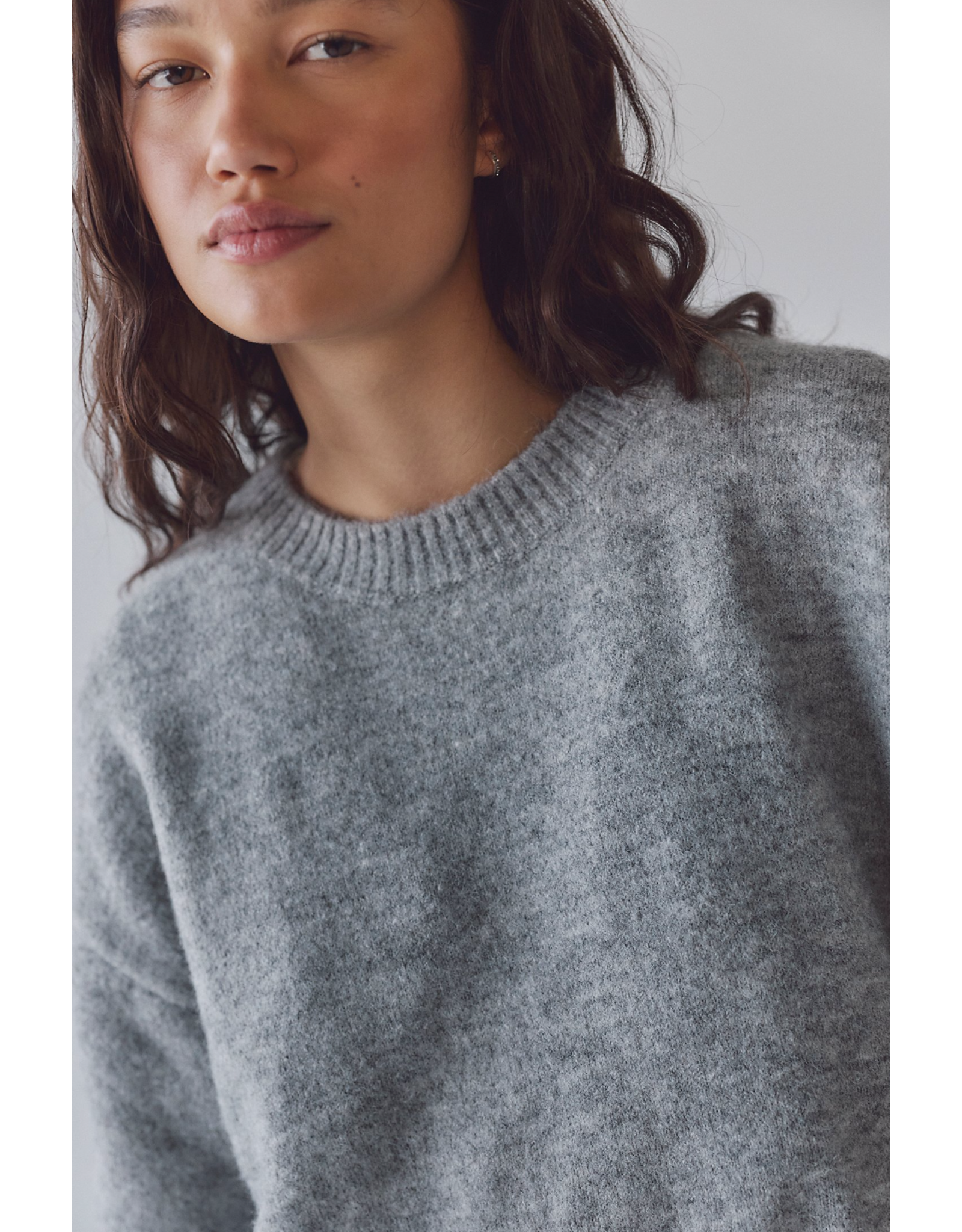 Free people Free People -  Margot SoftSpun Sweater Tee (Heather Grey)