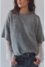 Free people Free People -  Margot SoftSpun Sweater Tee (Heather Grey)