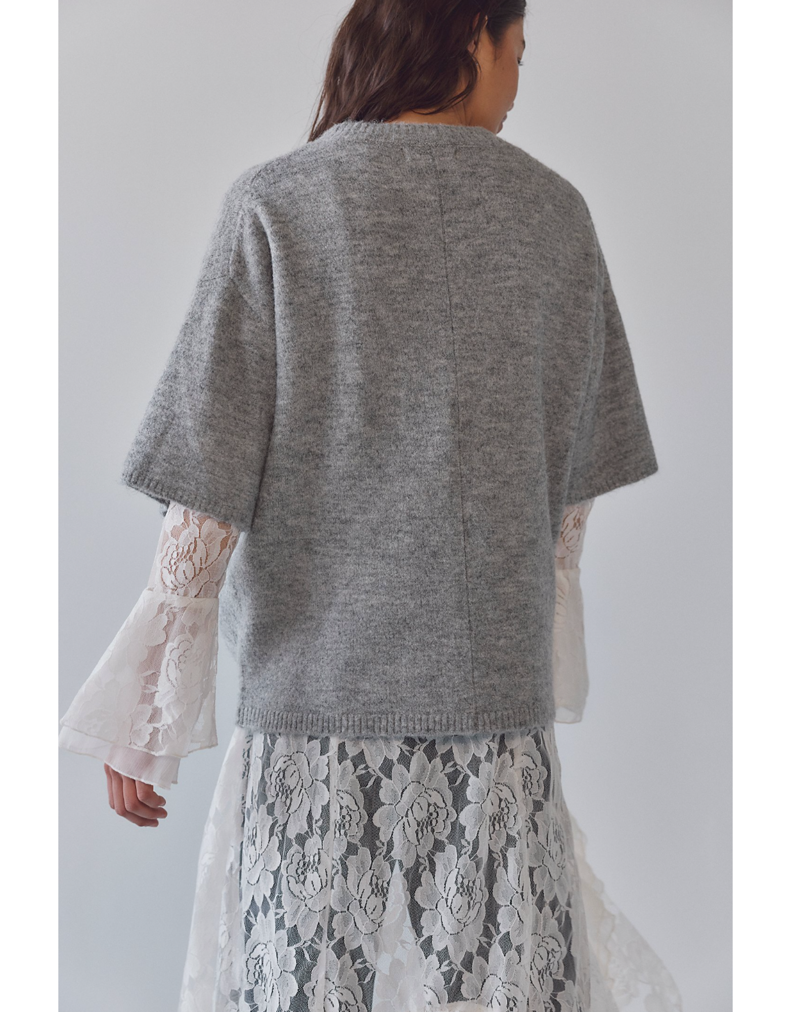 Free people Free People -  Margot SoftSpun Sweater Tee (Heather Grey)