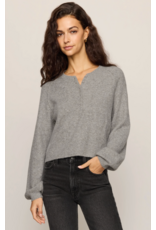 Z Supply Z Supply - Westmont Henley Sweater (Classic Heather Grey)