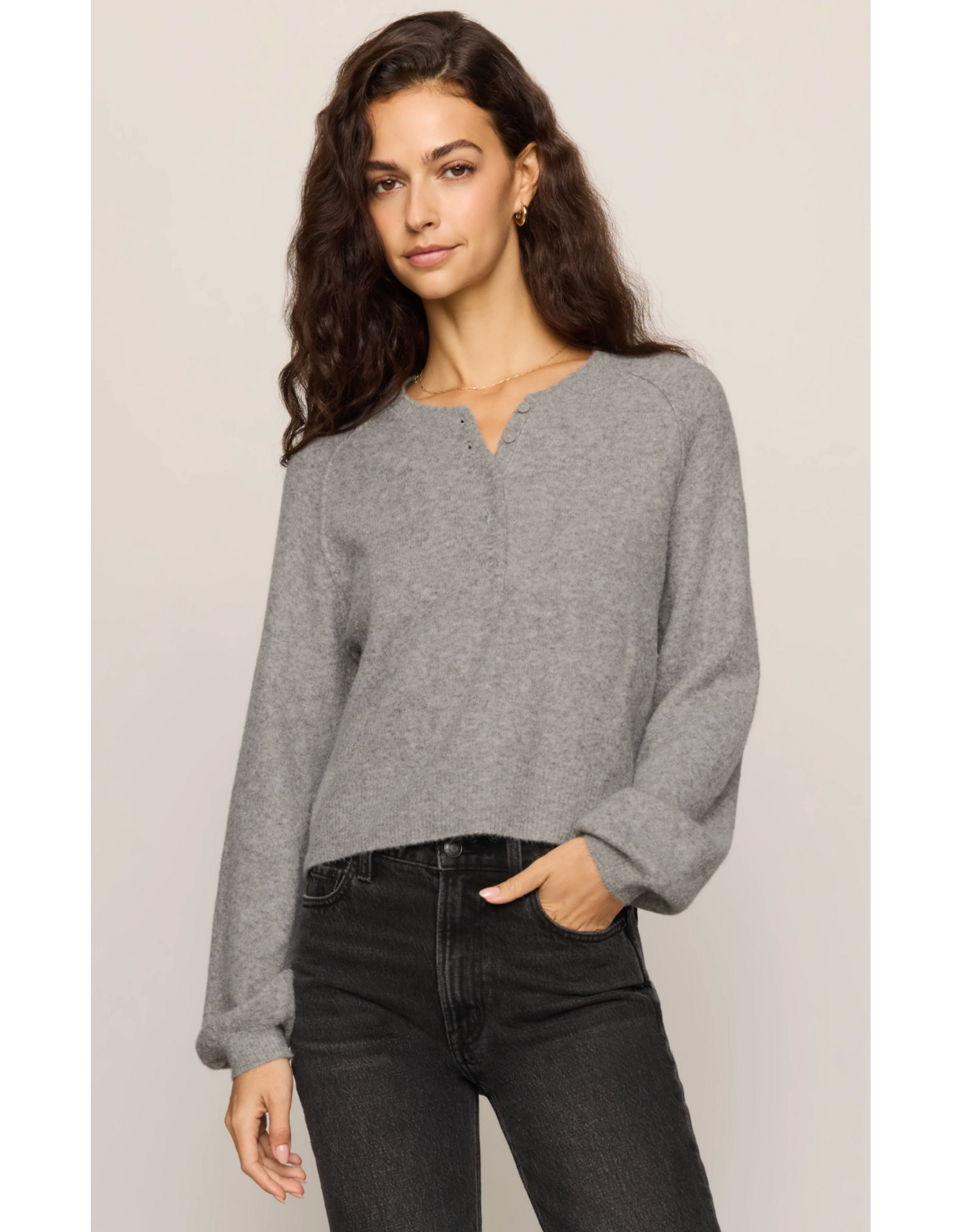 Z Supply Z Supply - Westmont Henley Sweater (Classic Heather Grey)