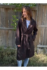 Kaffe Kaffe - Saturn Belted Jacket (Coffee Bean)