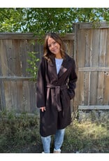 Kaffe Kaffe - Saturn Belted Jacket (Coffee Bean)