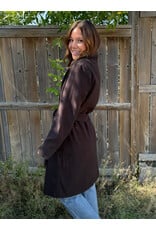 Kaffe Kaffe - Saturn Belted Jacket (Coffee Bean)