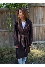 Kaffe Kaffe - Saturn Belted Jacket (Coffee Bean)