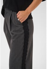 Kaffe Kaffe - Arielle Wide Pants (Dark Grey Melange)
