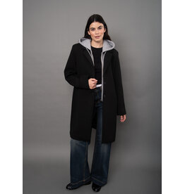 RD Style RD Style - Despina Ladies Scuba Coat (Black Grey)