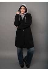 RD Style RD Style - Despina Ladies Scuba Coat (Black Grey)