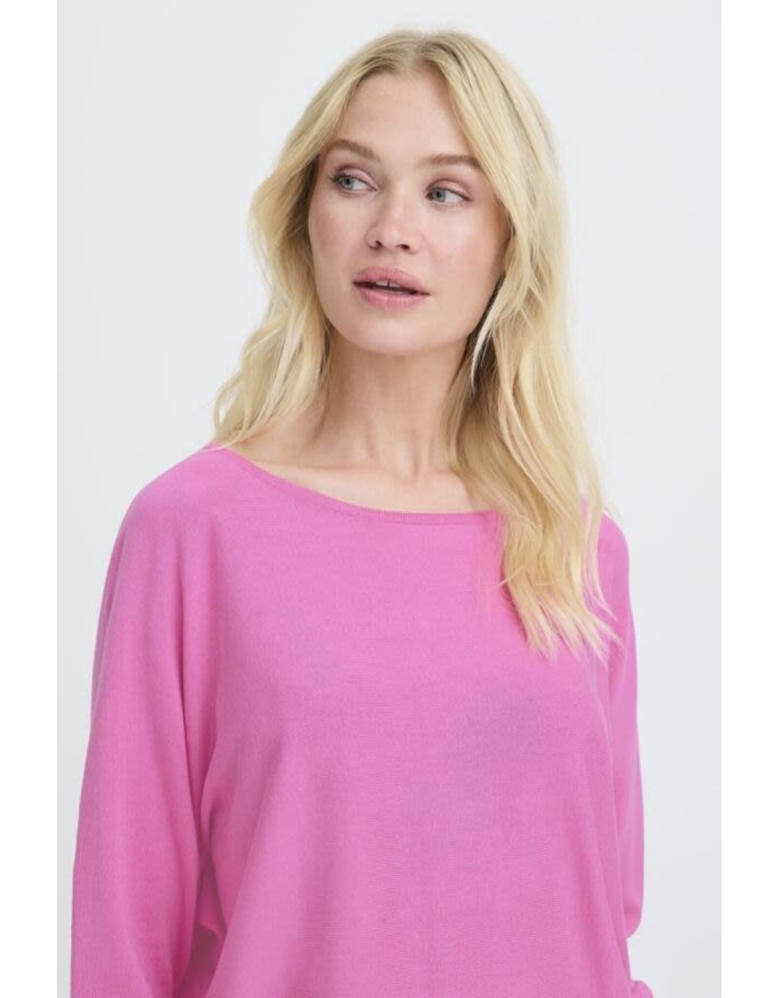 b.young b.young - Morla Batwing Sleeve Pullover (Phlox Pink)