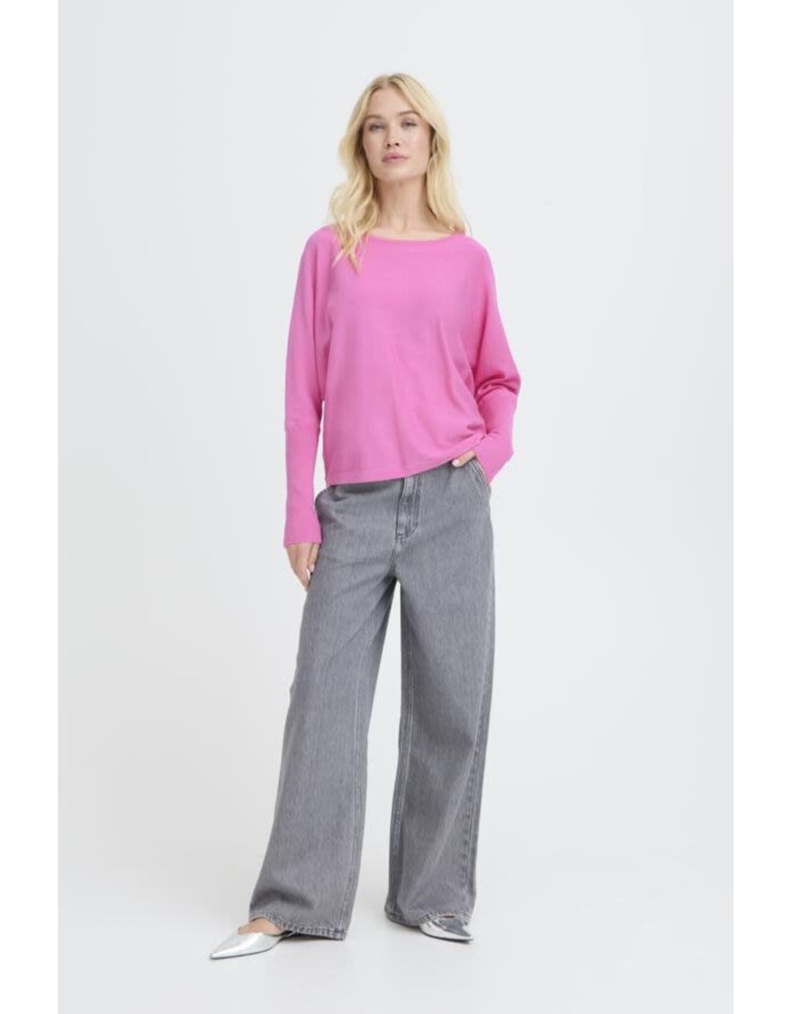 b.young b.young - Morla Batwing Sleeve Pullover (Phlox Pink)
