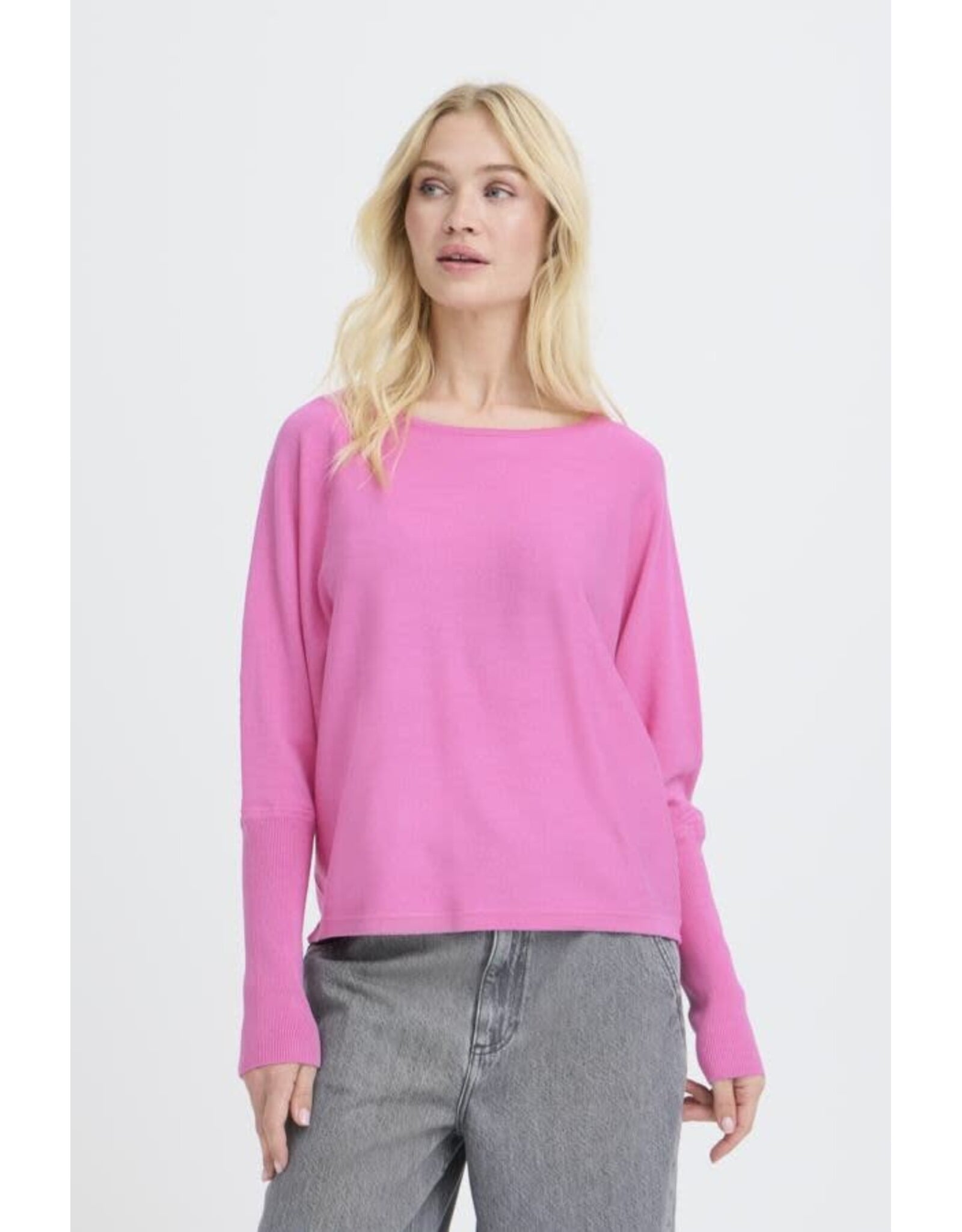 b.young b.young - Morla Batwing Sleeve Pullover (Phlox Pink)
