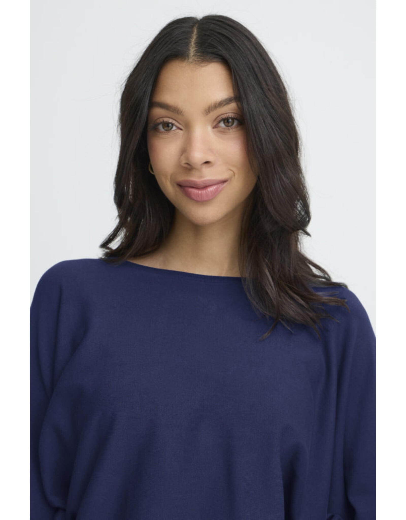 b.young b.young - Morla Batwing Sleeve Pullover (Medieval Blue)