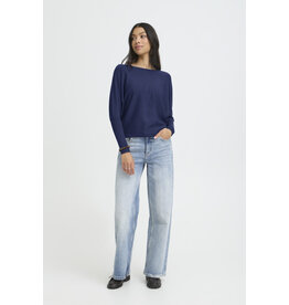 b.young b.young - Morla Batwing Sleeve Pullover (Medieval Blue)