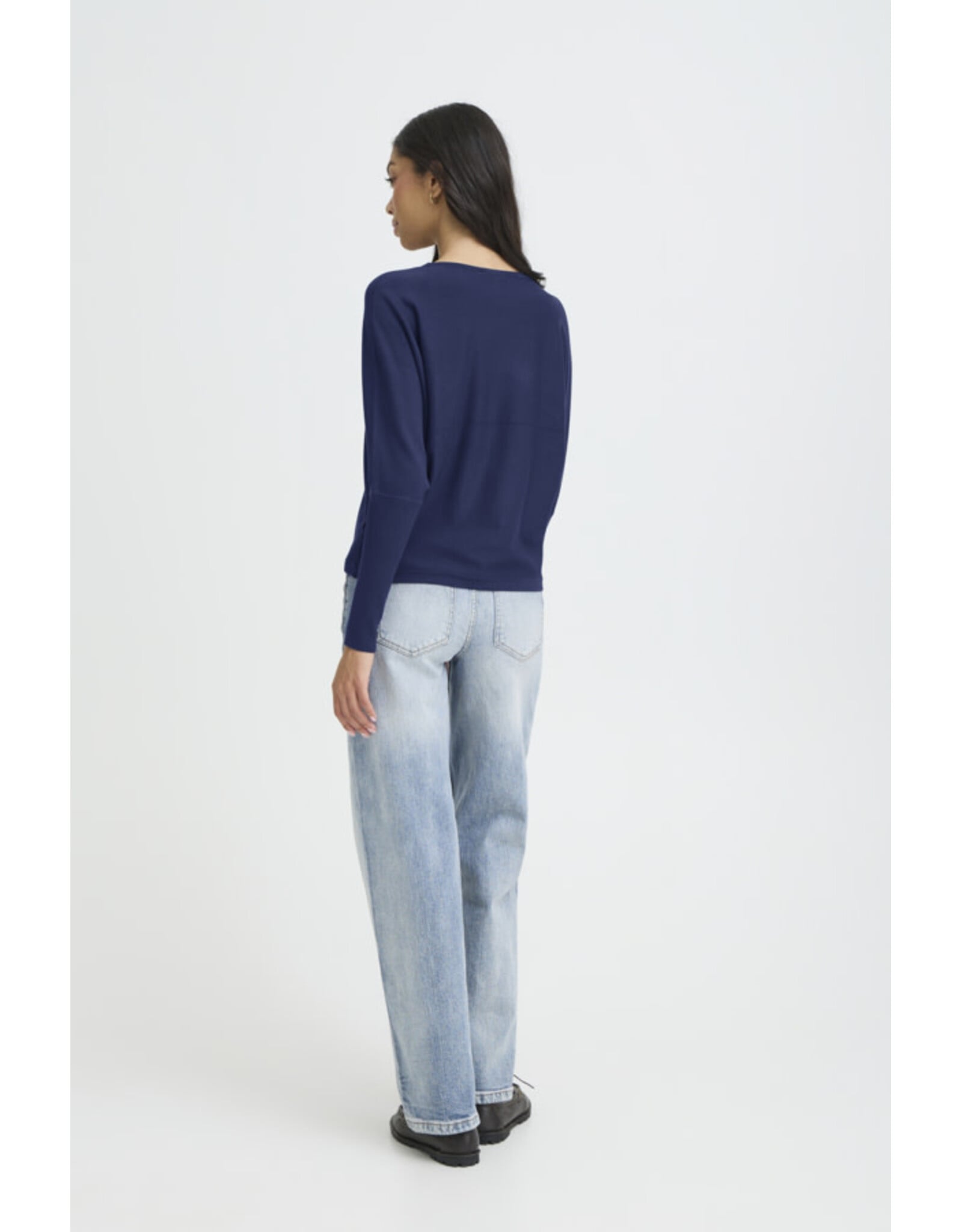 b.young b.young - Morla Batwing Sleeve Pullover (Medieval Blue)
