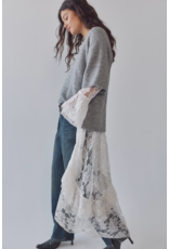 Free people Free People -  Margot SoftSpun Sweater Tee (Heather Grey)