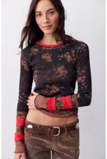 Free people Free People -  We The Free Easy Does It Printed Tee (Black Combo)