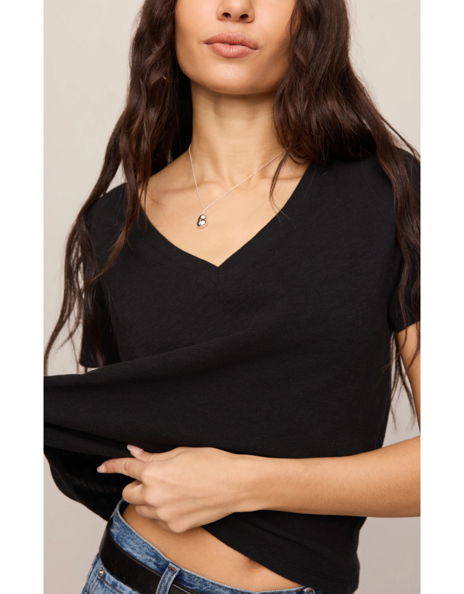 Z Supply Z Supply - Nomad V Neck Tee (Black)