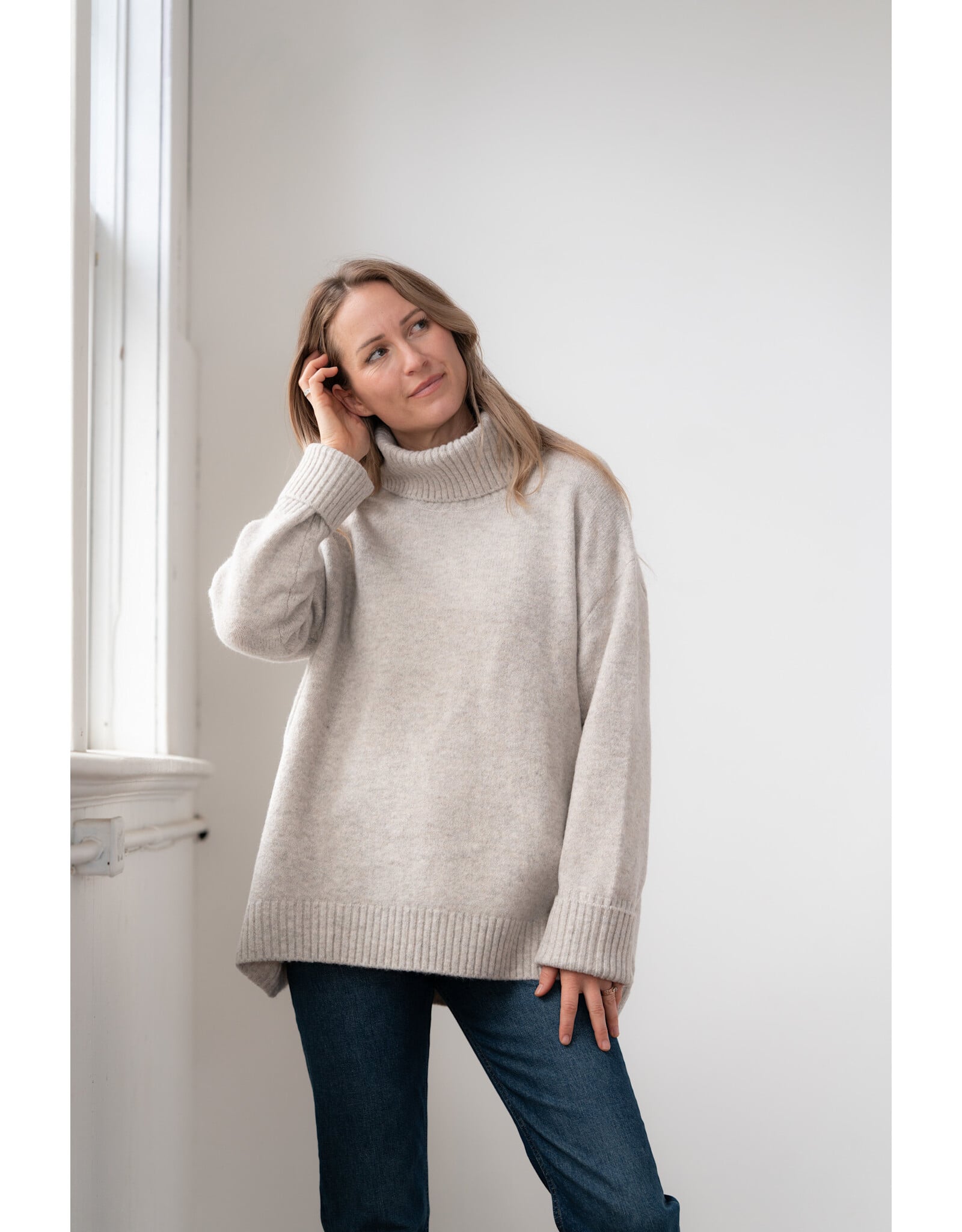 Echo Verde Echo Verde - The Dog Walker Sweater (Fawn)