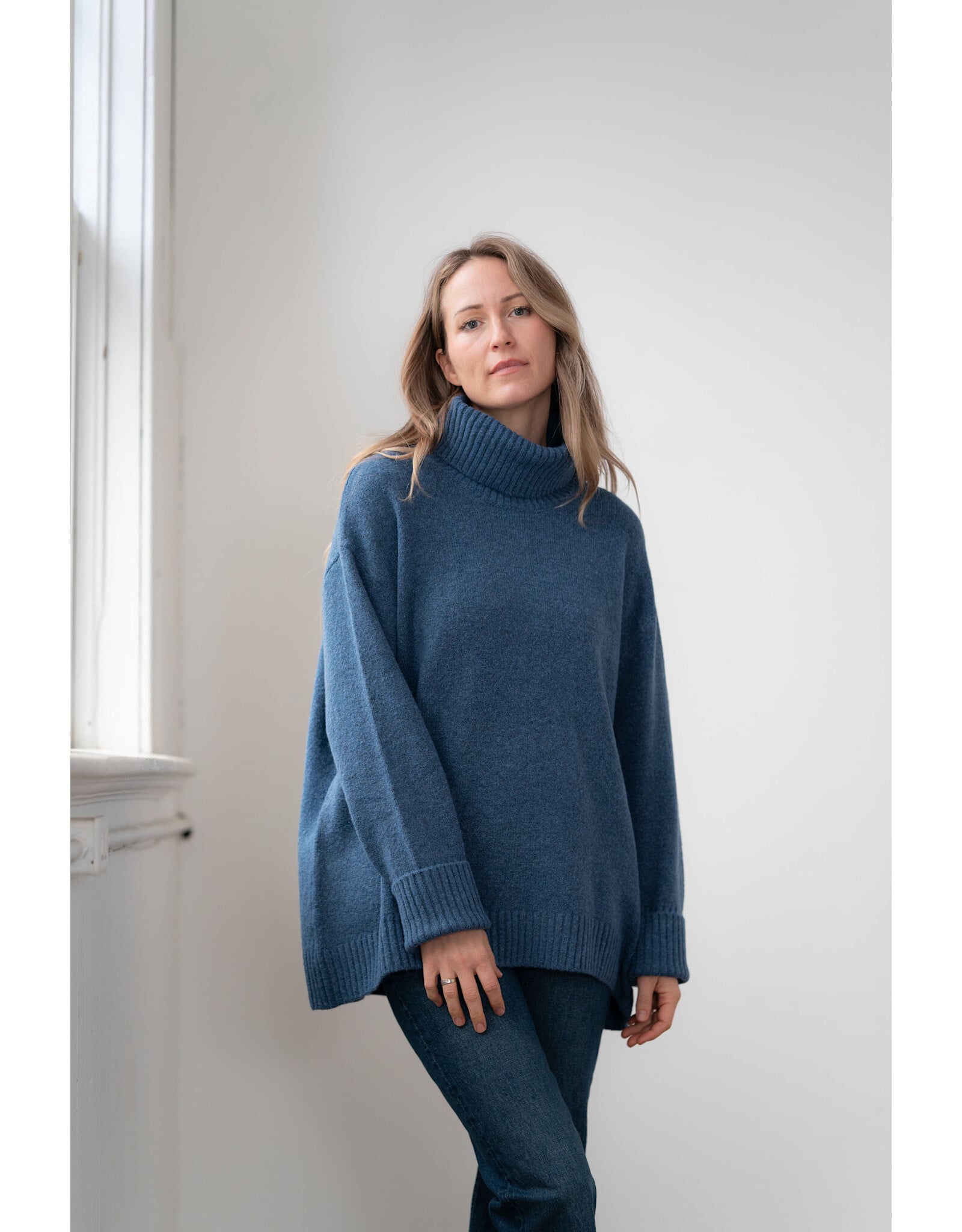 Echo Verde Echo Verde - The Dog Walker Sweater (Denim)