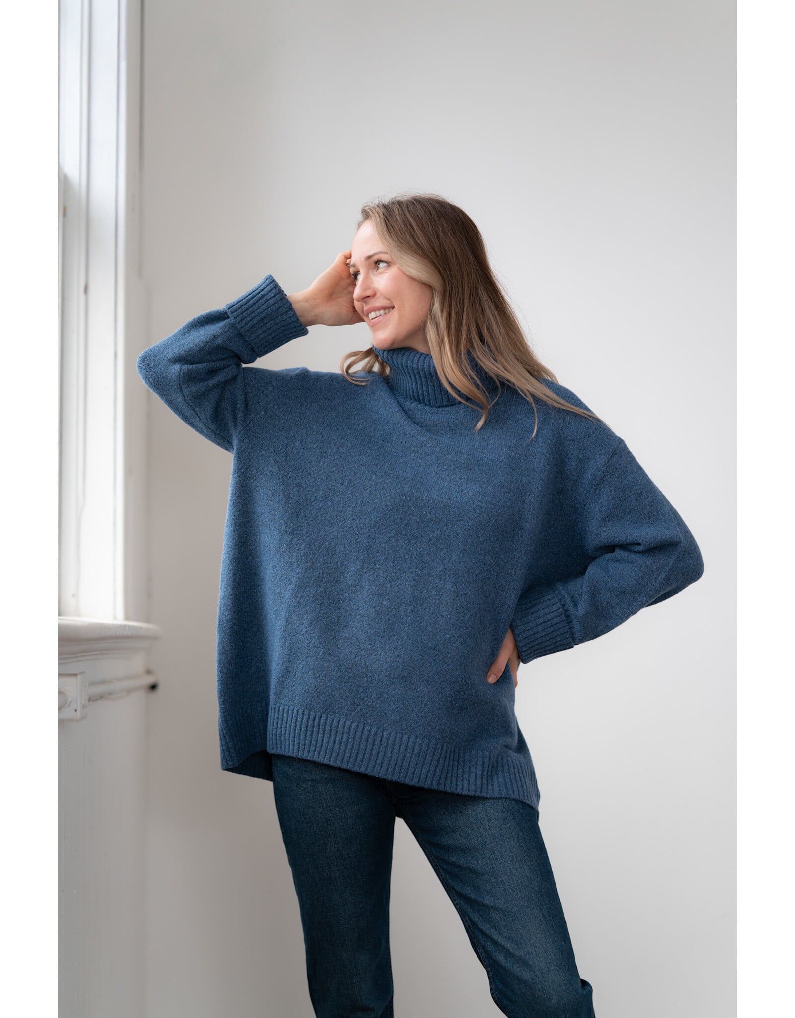 Echo Verde Echo Verde - The Dog Walker Sweater (Denim)