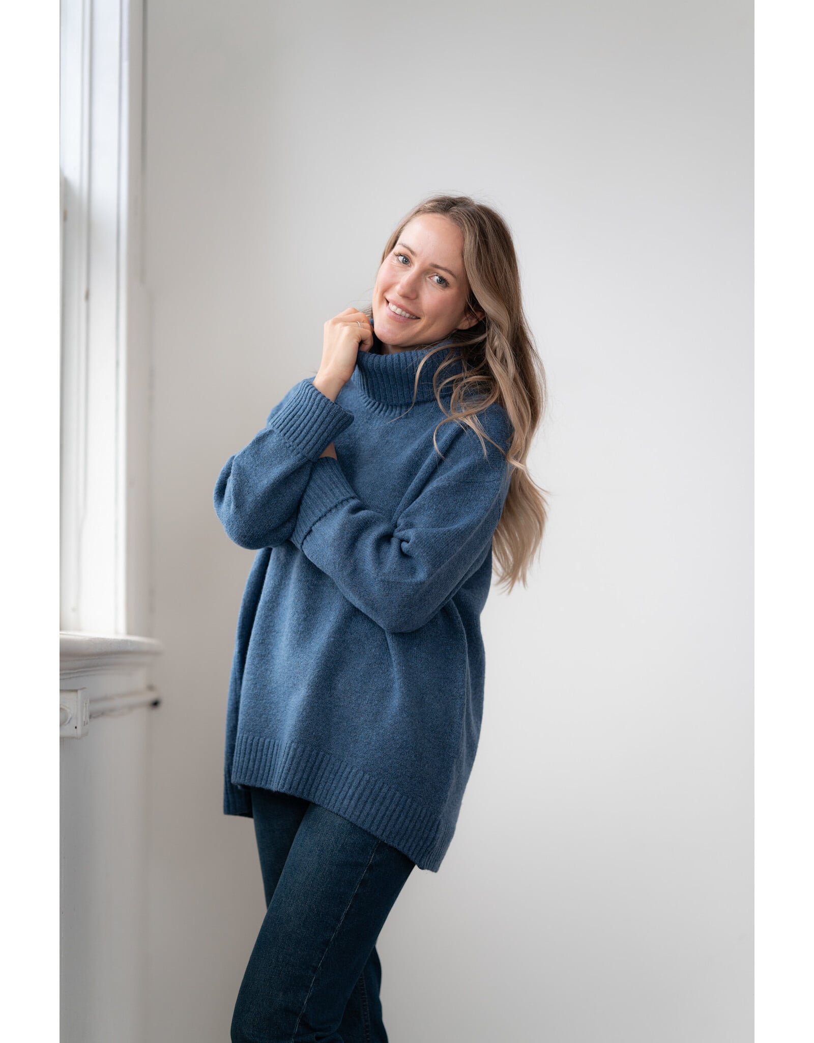 Echo Verde Echo Verde - The Dog Walker Sweater (Denim)