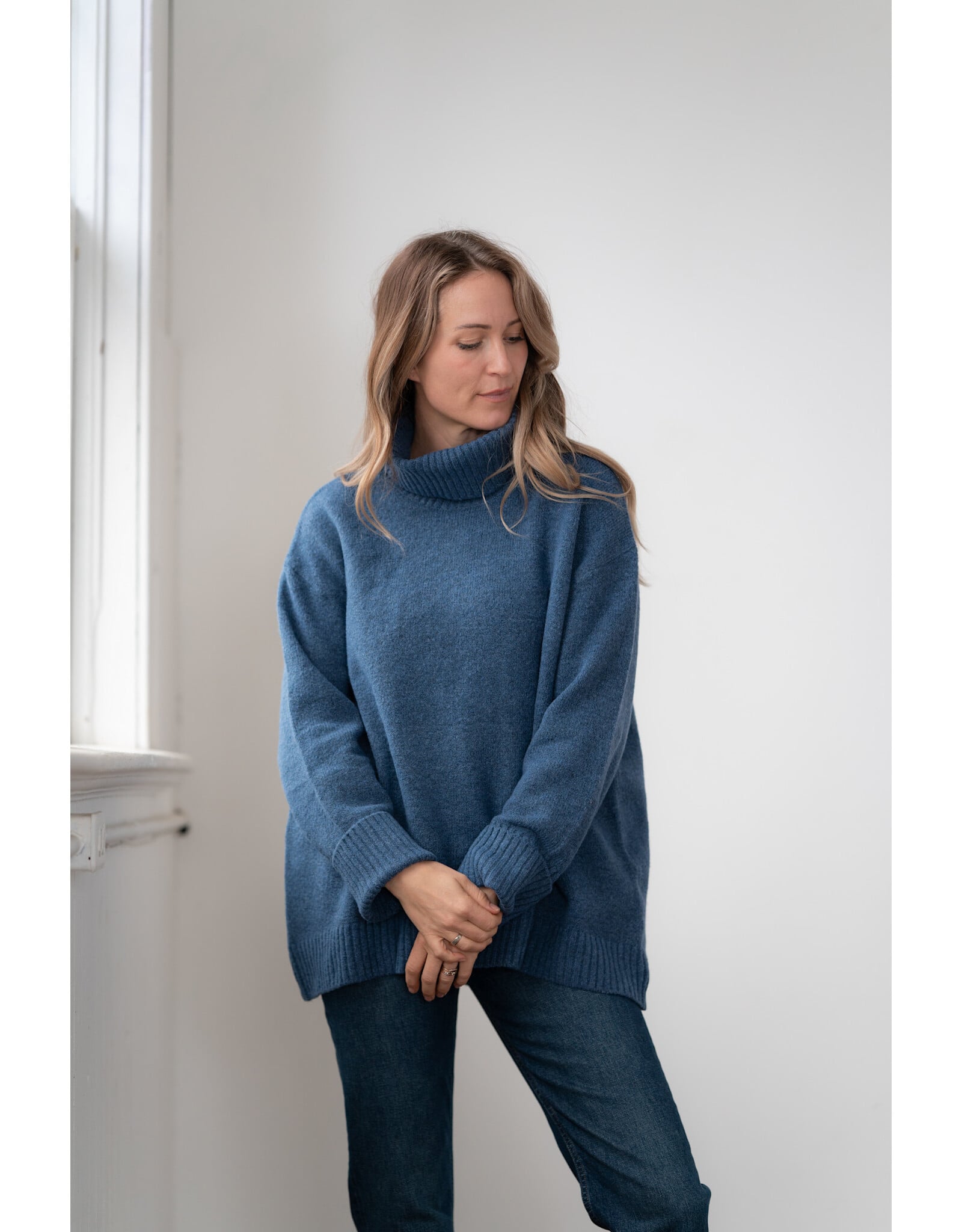 Echo Verde Echo Verde - The Dog Walker Sweater (Denim)