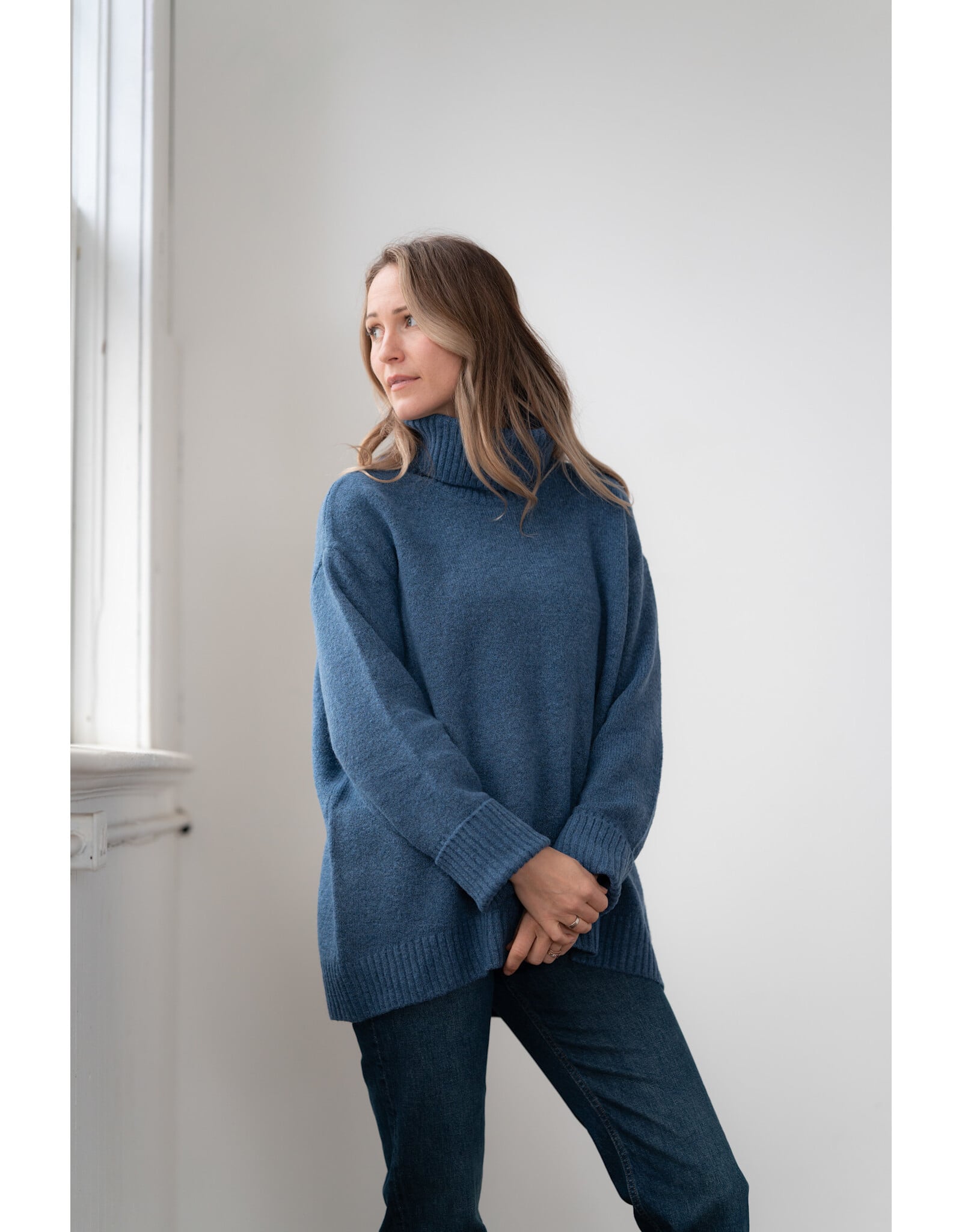 Echo Verde Echo Verde - The Dog Walker Sweater (Denim)