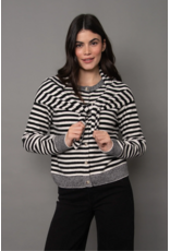 RD Style RD Style - Neela Long Sleeve Striped Sweater (Black / Winter White)