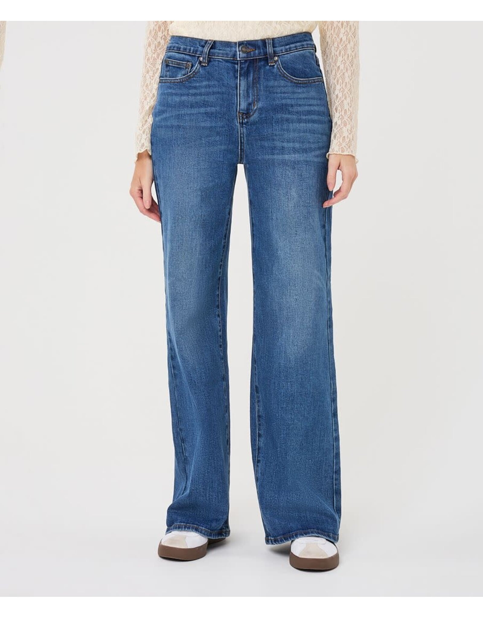 EsQualo EsQualo - Wide Leg Jeans (Denim Blue)
